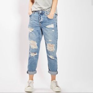 Topshop Hayden Distressed Boyfriend Jeans
